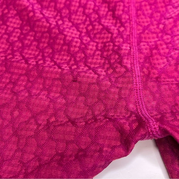 Prana Misty Knicker Pink Jacquard Cropped Leggings‎ Size Medium - Picture 7 of 10